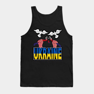 Ukraine flag with doves Tank Top